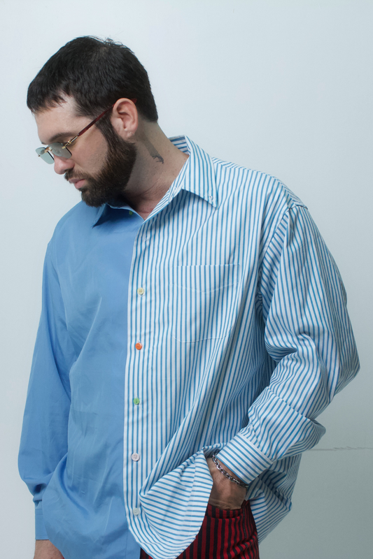 GOMEY HALF & HALF BUTTON-DOWN