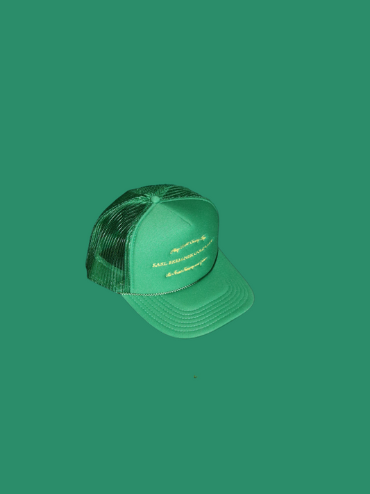 KARL BREIZNER GOLF CLUB TRUCKER CAP [ KELLY GREEN ]